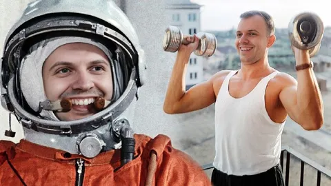 Космонавт и качок