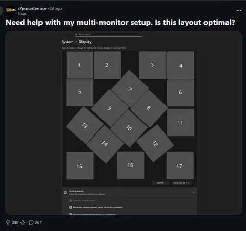 Multi-Monitor Setup Gone Wrong