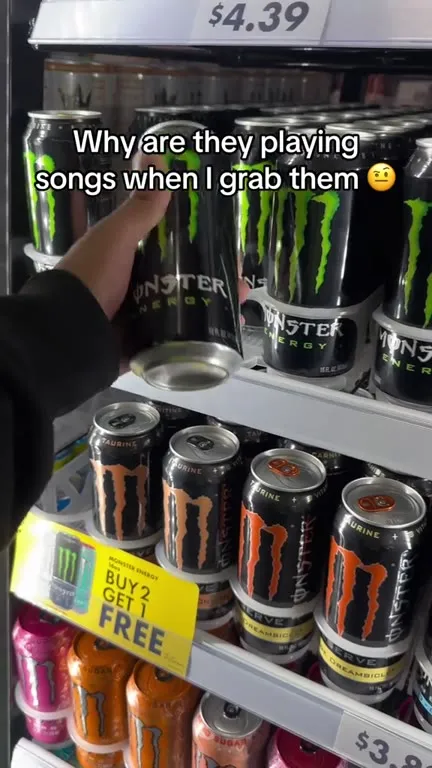 Monster cans playing songs