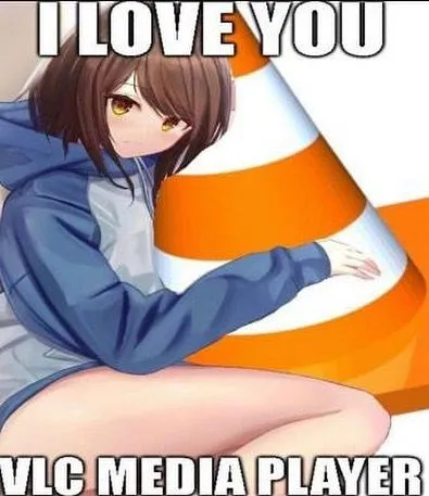 Anime Girl Loves VLC Player