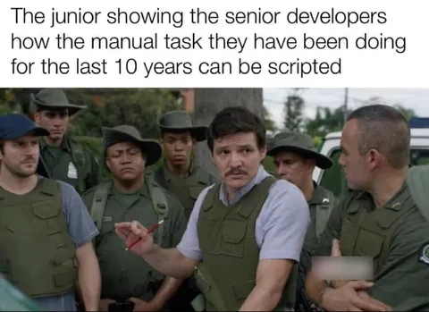 Junior Explains Scripting to Seniors