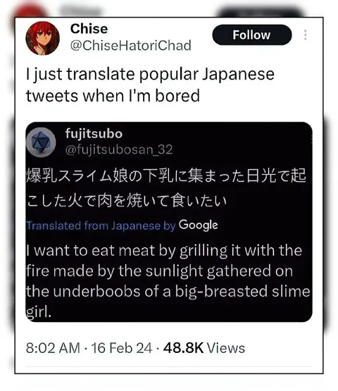 Bored Japanese Tweet Translation