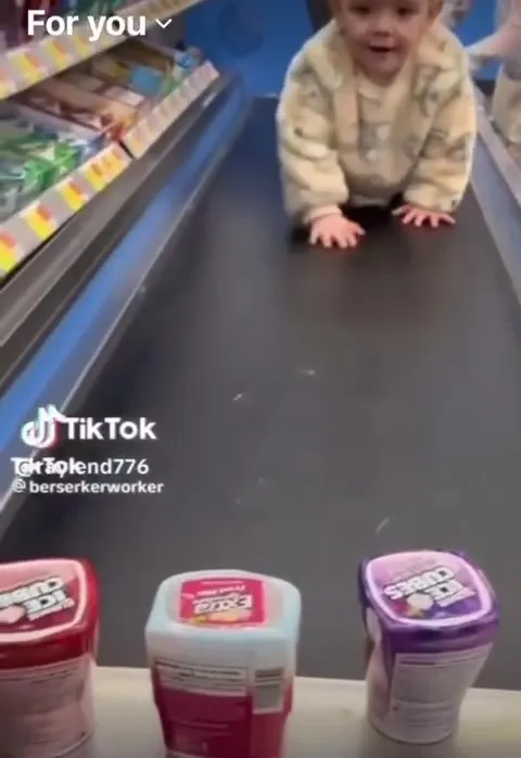 Baby Crawls Toward the Treats