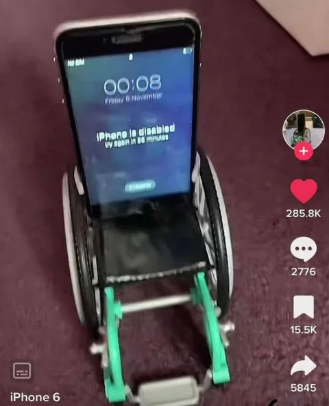 iPhone Disabled in a Wheelchair