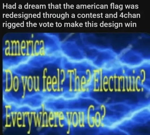 4chan Electric America Flag
