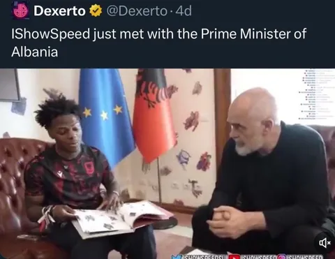 IShowSpeed Meets Albania’s Prime Minister