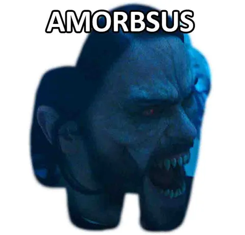 Scary Blue Amogus