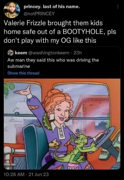 Ms. Frizzle Drives the Submarine