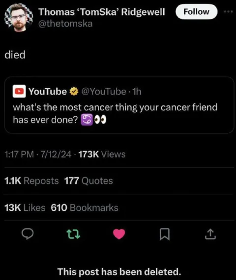 Cancer Friend Question Deleted