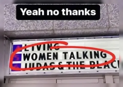 Yeah No Thanks Cinema Sign
