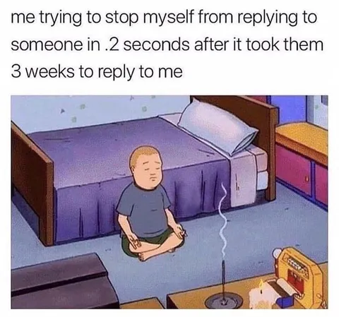 Trying Not to Reply Too Fast