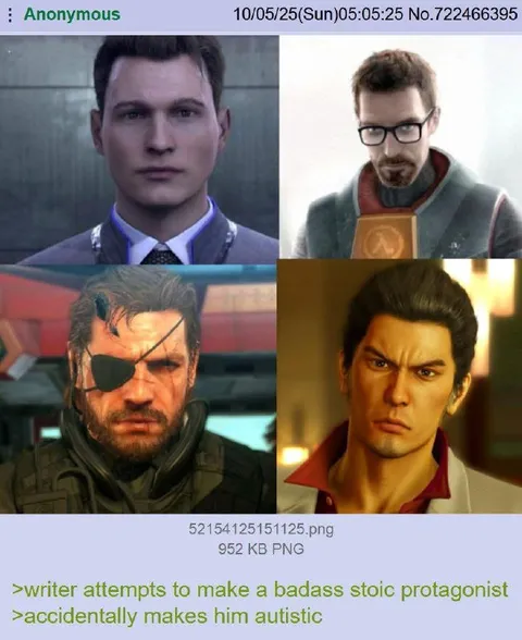 Accidentally autistic badass protagonists