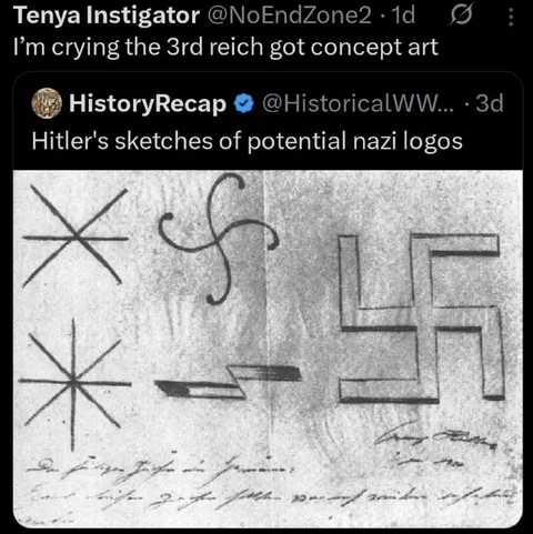 Hitler's Nazi Logo Sketches