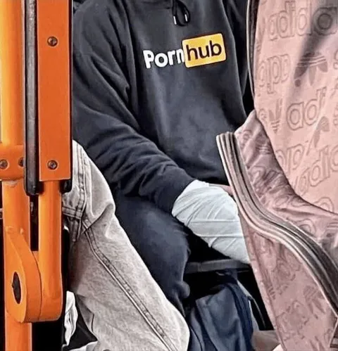Pornhub Hoodie in Public