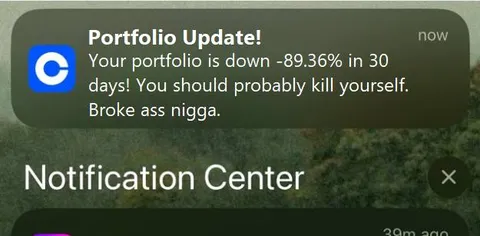 Portfolio Update Notification