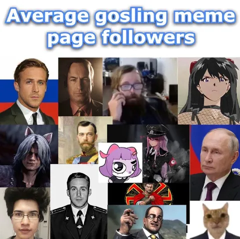Average gosling meme page followers