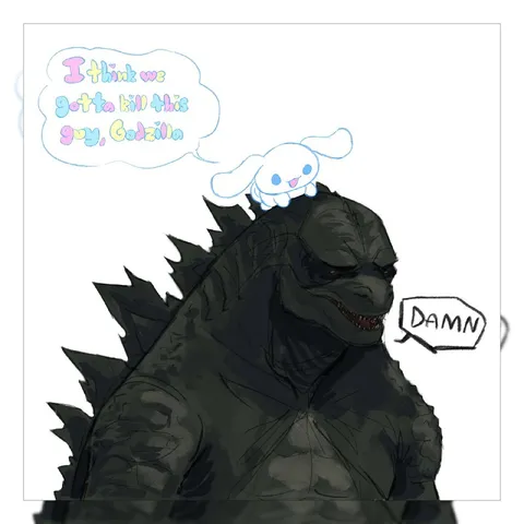 Cinnamoroll Tells Godzilla to Kill