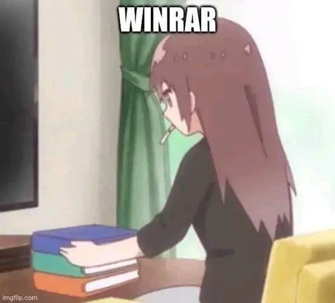 WinRAR Stack of Books