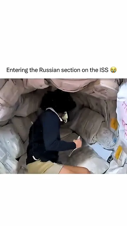 Entering the Russian Section on the ISS