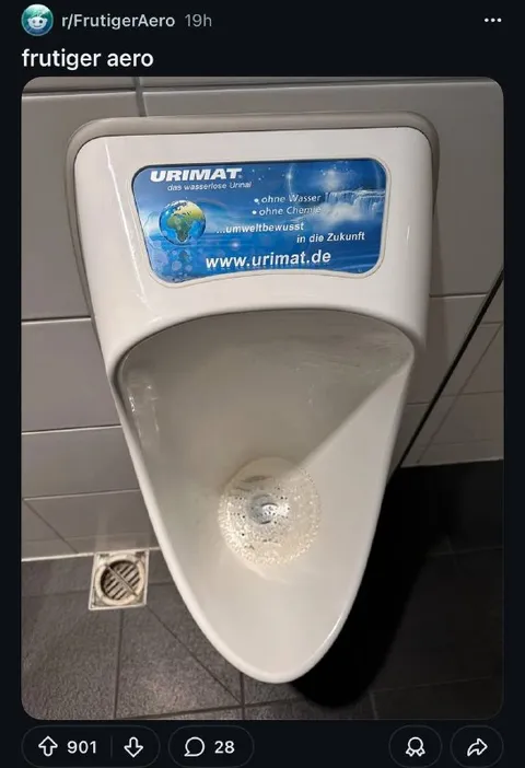 Das wasserlose Urinal