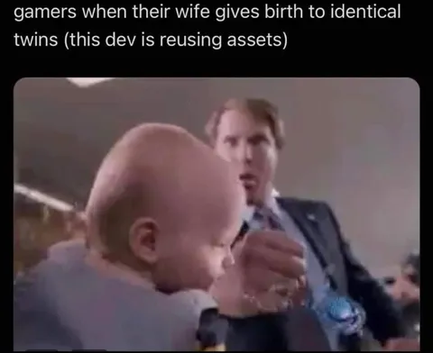 Gamers Reusing Baby Assets