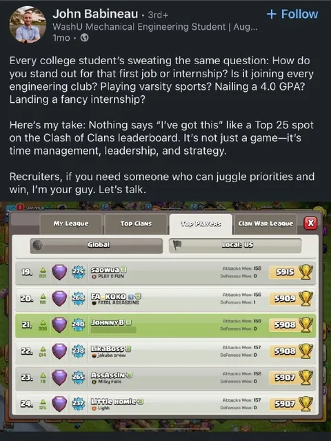 Clash of Clans Career Strategy