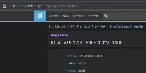 KCalc Operator Precedence Bug