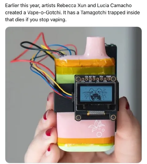 Tamagotchi Trapped in a Vape