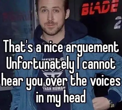 Nice Argument, Can't Hear You