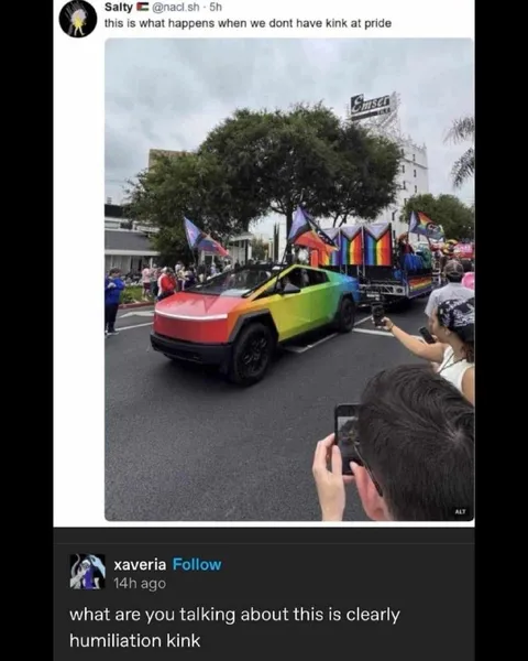 Cybertruck at Pride Parade