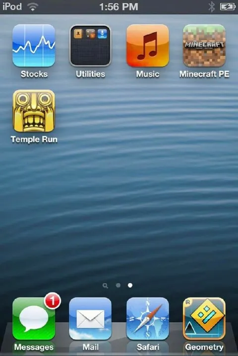 Old iPod Home Screen