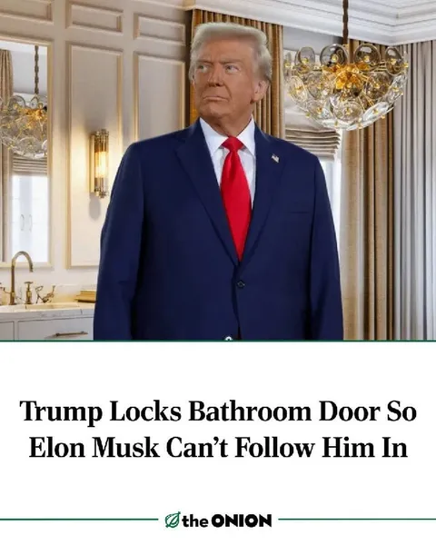 Trump Locks Bathroom Door
