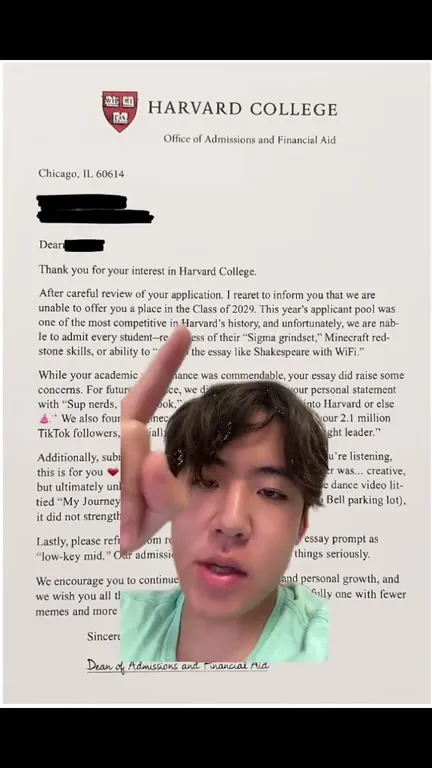 Harvard Rejects the Meme Essay