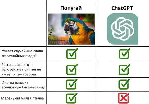 Попугай и ChatGPT: кто умнее
