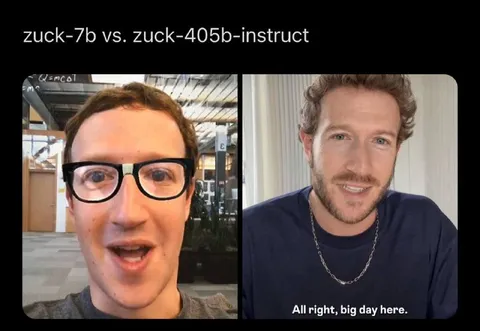 Zuck 7B vs Zuck 405B