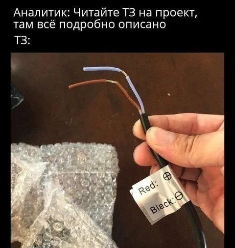 ТЗ на подключение проводов