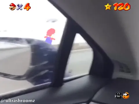 Марио бежит по снегу