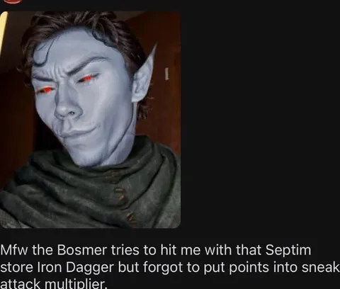 Bosmer Forgot Sneak Attack