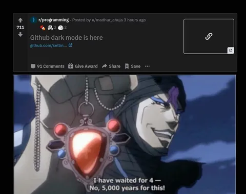 Github Dark Mode After 5000 Years