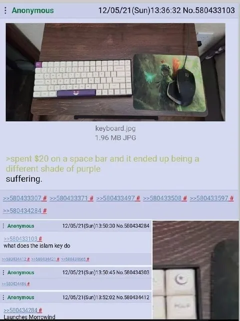 Space Bar Turns Purple