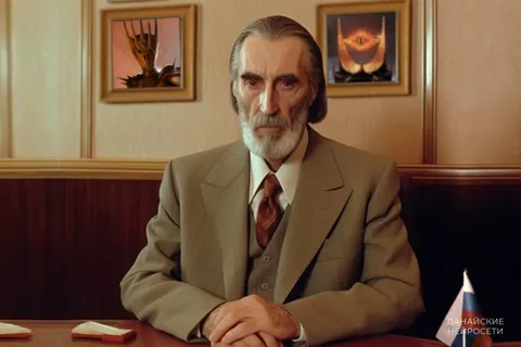 Суровый джентльмен за столом