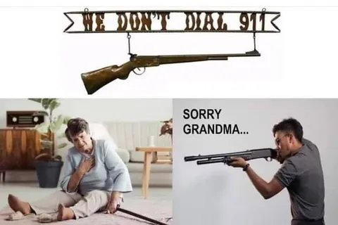 Sorry Grandma Gun Meme