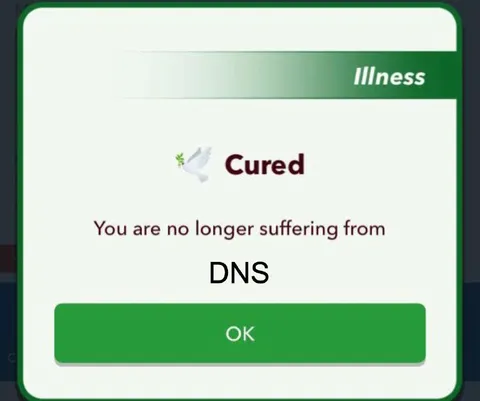 DNS illness cured