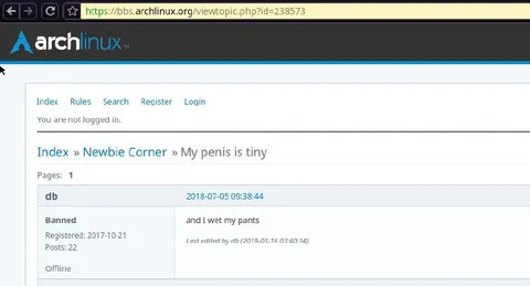 My Penis Is Tiny Forum Thread
