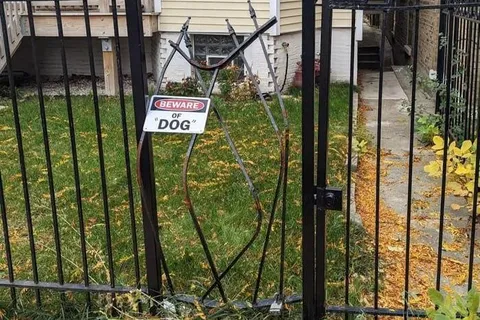 Beware of Dog Fence