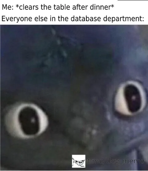Database Department After Dinner
