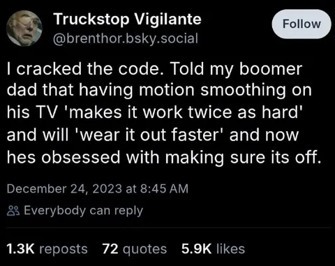 Motion Smoothing Dad Prank