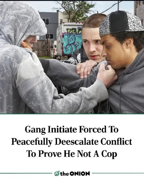 Gang Peacefully Deescalates Conflict