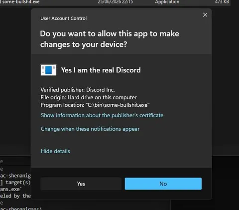 Yes I Am the Real Discord