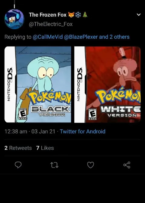 Squidward Pokémon Black and White
